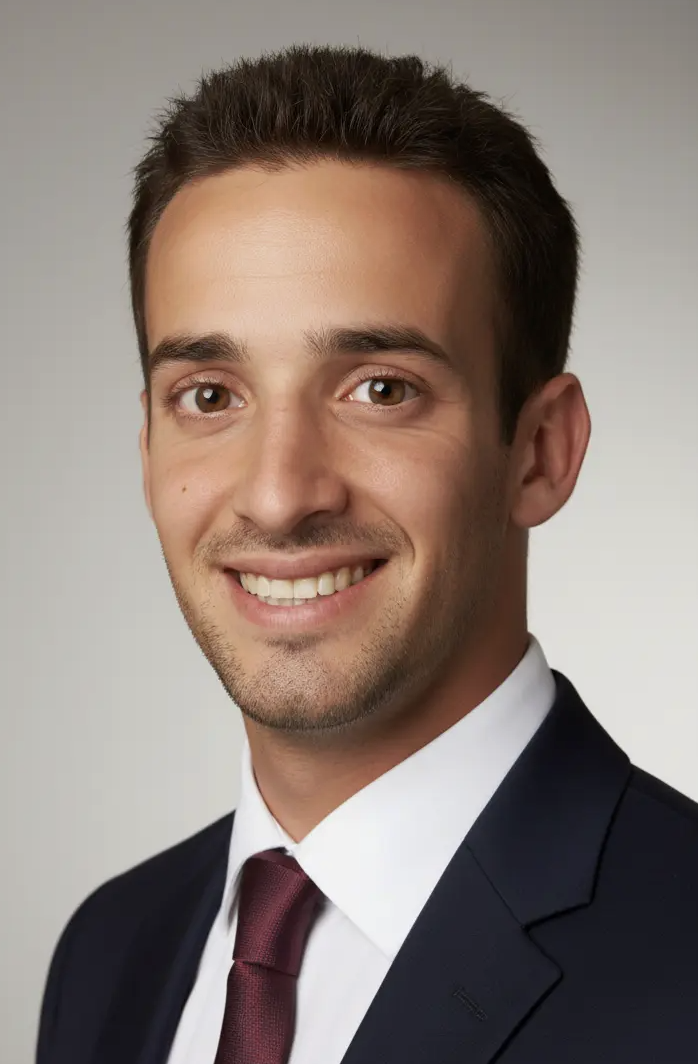 Devon Clemente AI-generated professional headshot by ChatGPT DALL-E 2026