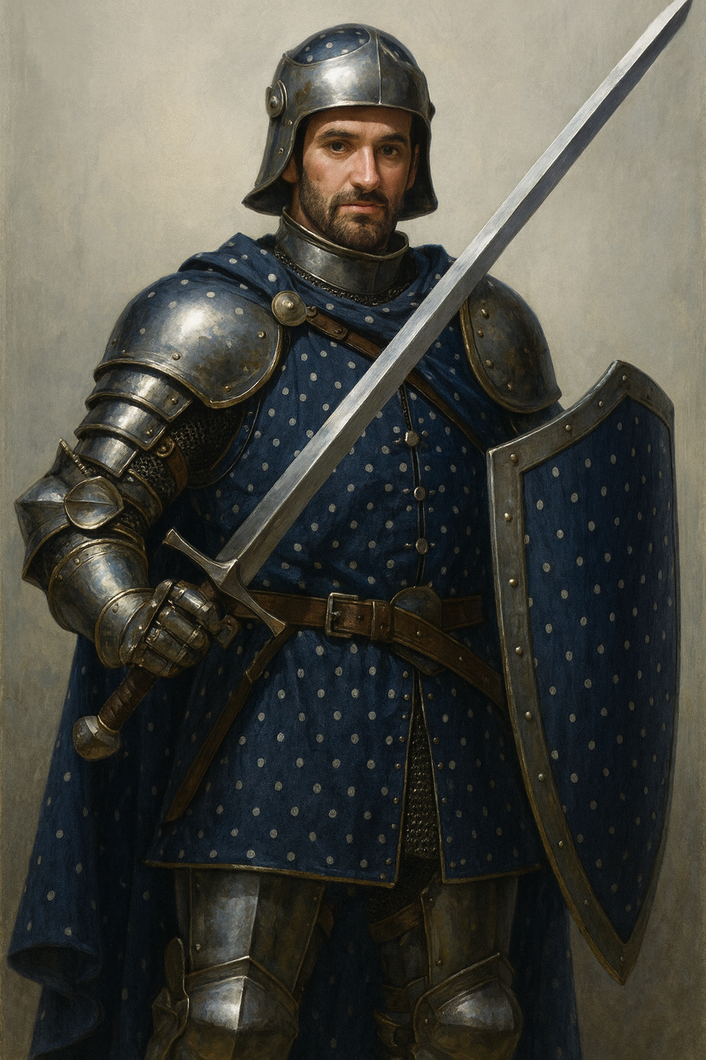 Devon Clemente - AI-Generated Medieval Knight Portrait by ChatGPT